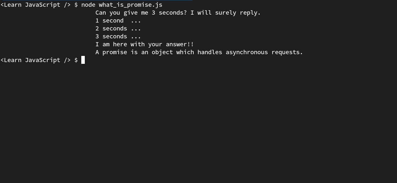 Understanding JavaScript Promises